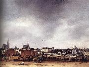 Egbert van der Poel View of Delft after oil painting on canvas